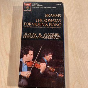 Brahms the Sonatas for Violin & Piano Itzhak Perlman & Vladimir Ashkenazycasette